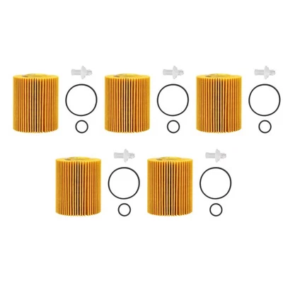 5PCS Oil Filter Set 04152-YZZA6 Compatible With Toyota Prius V 2012-18 Efficient - Image 1 of 4