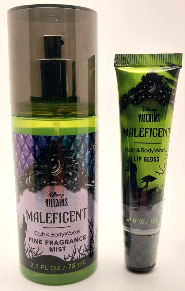 NEW! Bath & Body Works Disney Villains Maleficent Travel Size Mist & Lip Gloss - Image 1 of 1