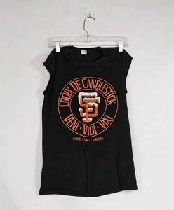 Vintage San Francisco Giants Large Shirt Croix De Candlestick Screen Stars USA - Picture 1 of 9