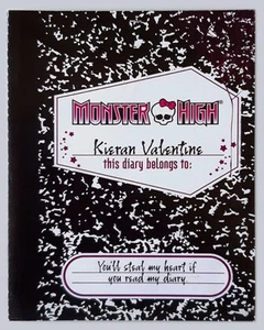 Monster High Tagebuch von Kieran Valentine SDCC 2015 - Bild 1 von 1