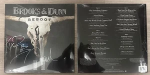Brooks & Dunn - REBOOT II Signed Autographed Black Vinyl NEW SIGNED SEALED - Foto 1 di 1