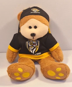 Richmond Tigers Fanatic Beanie Kid Bear -  Rover Cuddly Soft Toy Plush 33cm - Picture 1 of 7