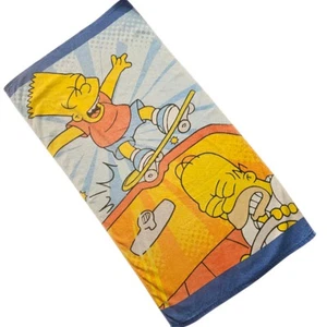 The Simpsons Childrens Bath Beach Towel Bart Simpson Cotton Official Merchandise - Picture 1 of 6