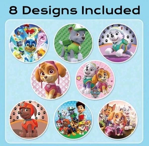 100 PAW PATROL ASSORTED 1" STICKERS LABELS SEALS PARTY FAVOR GIFT MOVIE NICK - Picture 1 of 6