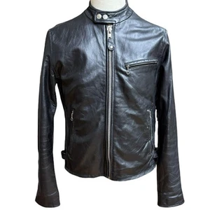Current Schott Single Rider Leather Jacket Lc940D - Picture 1 of 11