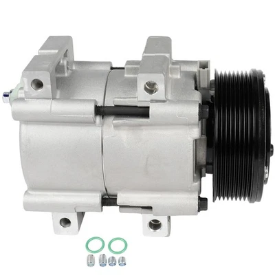Compresor de aire acondicionado con polea de 8 ranuras para Ford Excursion V8 2000 2001-2003 7,3 L Foto 1 de 4