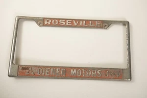Diener Motors Roseville California (G4R/JSF6) License Plate Frame Dodge Jeep - Picture 1 of 5