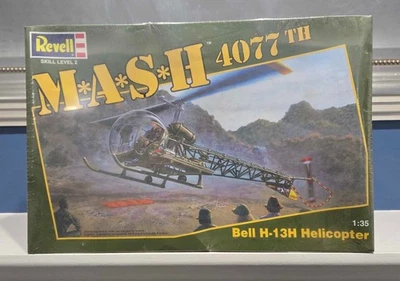 Revell M*A*S*H 4077th Bell H-13H Helicopter 1:35 scale 4334 Model Kit Sealed - Image 1 of 3