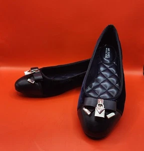 Michael Kors Alice Admiral Blue Velvet Nappa Slip On Ballet Flats Size 5M - Picture 1 of 21