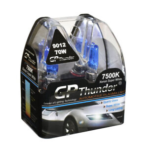 GP-Thunder 7500K 9012 9012LL HIR2 PX22d 70W Super White Xenon Light Bulbs