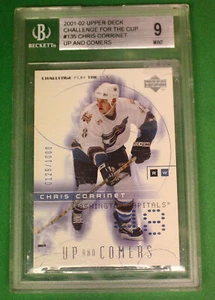 2001-02 Challenge For The Cup #135 Chris Corrinet Up And Comers Graded Beckett 9 - Picture 1 of 2