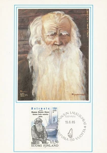 Finnland 1985 Maxikarte Nummer 4 - Kalevala - Gemälde von Alpo Sailo - Bild 1 von 1