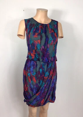 TIBI Floral Silk Dress Womens 8 - Image 1 of 4