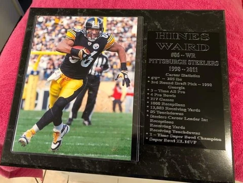 Hines Ward - Pittsburgh Steelers statistics plaque - New Lower Pricing!! Cover