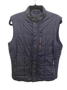 Banana Republic Puffer Vest Womens Small Navy Zip Pockets Lined Quilted Preppy - Picture 1 of 5
