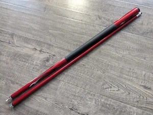 SPORTCRAFT Fiberglass 19oz 58" 2PC Pool Cue Red Spider Design - Picture 1 of 12