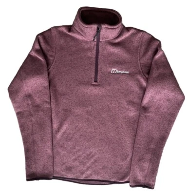 Nuevo pulóver Berghaus para mujer talla 8 Heapey media cremallera polar nuevo con etiquetas púrpura oscuro Foto 1 de 3