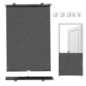 Pet Dog Cat Baby Safety Gate Mesh Fence Retractable Guard Indoor Home Kitchen - Picture 1 of 12