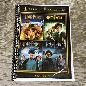 Handmade Spiral Notebook/Journal, DVD Artwork-Harry Potter Years 1-4 - Picture 1 of 9