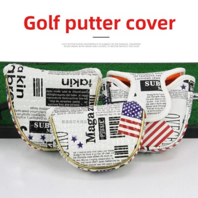 New Golf Club Cover Putter Head Cover Sports Gifts Mallet Headcover Waterproof  - Image 1 of 4