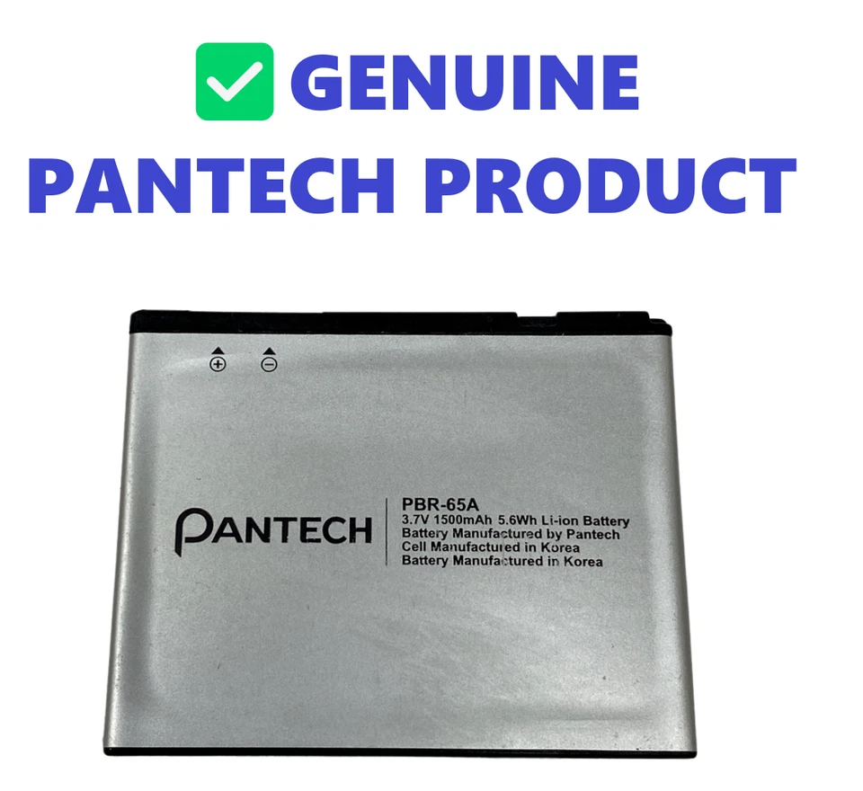 Batería Original Pantech (5HTB0108B0A) - Reemplaza Teléfono PBR65A Foto 1 de 1
