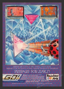 Regno Unito 1988 Esclusiva Pubblicità Stampa Videogioco Stile Flipper Jinks - Foto 1 di 1