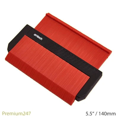 5.5in Plastic Professional Contour Profile Gauge Tiling Tracer Laminate Tiles - Image 1 of 4