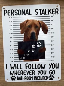 Rodesian Ridgeback Plaque ( Personal Stalker) 8x6 Inches - Picture 1 of 1