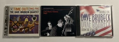 Dave Brubeck CD Lot Time Out Double Live & From Vienna 1967 4 Discs Total Foto 1 de 4
