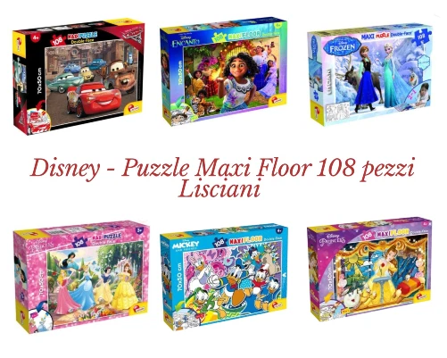 Disney - Puzzle Maxi Floor 108 pezzi  Double - Face Lisciani - Immagine 1 di 1