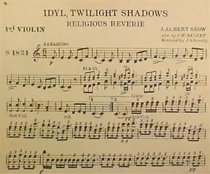 Orchestra & Band Score Idyl Twilight Shadows & Romance 1923 Antique - Picture 1 of 4