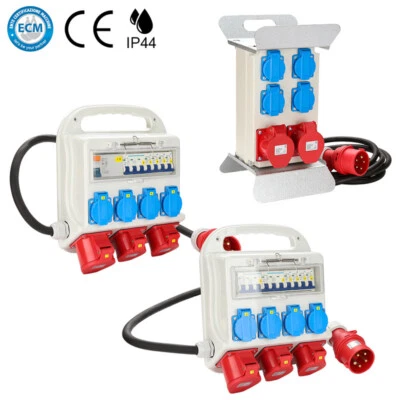 Stromverteiler Baustromverteiler Kraftstrom Starkstrom Adapter CEE Wandverteiler - Bild 1 von 4