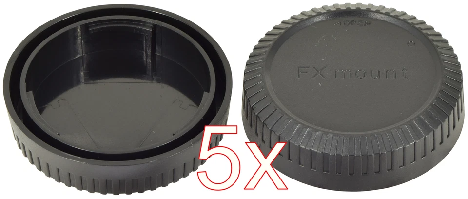 5 X Objektiv Rückdeckel Fuji Fujifilm FX Rear Lens Cap Deckel