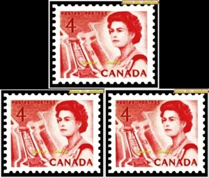 3x CANADA 1967 QUEEN ELIZABETH CENTENNIAL FV FACE 12 CENT CARMINE MNH STAMP LOT - Picture 1 of 5