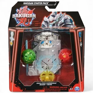 Bakugan Starter 3 Pack (Special Attack Hammerhead, Bruiser, Ventri) - NUEVO SELLADO - Imagen 1 de 2