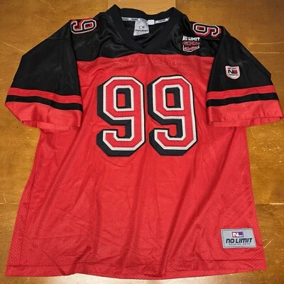 VTG No Limit Records Jersey Mens 2XL Red Rap Hip Hop Soldier Gear Master P 90s - Image 1 of 4