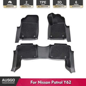 AUSGO 5D Double-Layer Floor Mats for Nissan Patrol Y62 2012-Onwards - Picture 1 of 10