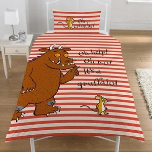 The Gruffalo 'Oh Help' Children's Duvet Cover Sets - Single Junior 4-in-1 Bundle - Picture 1 of 9