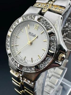 Reloj Dufonte by Lucien Piccard Vintage Damas Dorado/Plateado Funcionando con Cristales G1 Foto 1 de 4