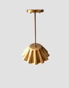 Brass Single Light Elegant Ceiling Flush mount light Pendant Mid Century Modern - Picture 1 of 8