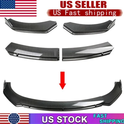 Kit divisor alerón labial parachoques delantero fibra carbono para Mercedes Benz todos los modelos Foto 1 de 4