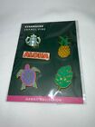 Starbucks Hawaii Enamel Pin Set Collectable Pineapple Turtle Aloha Exclusive NEW