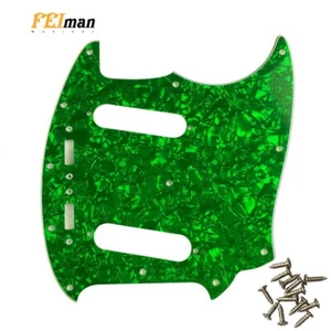 Guitar Parts For US Fender Mustang Guitar Pickguard Scratch Plate,Green Pearl - Picture 1 of 4