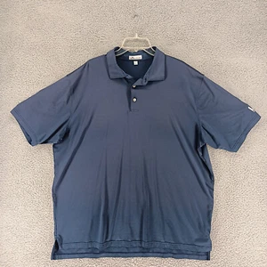 Peter Millar Shirt Mens XXL Blue Golf Polo Goettle Logo - Picture 1 of 12