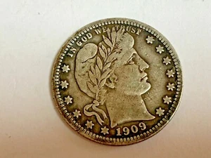 US MÜNZFRISEUR VIERTELDOLLAR 1909 - Bild 1 von 2