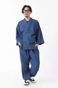 Ropa Tradiciona Japonesa Samue Relajarse Usar kimono Zen Budista Algodón - Imagen 1 de 23
