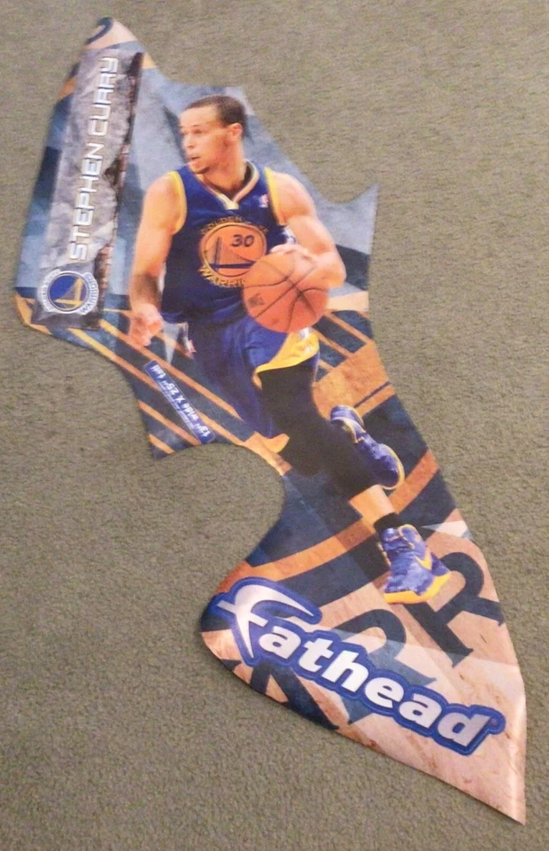 Stephen Curry Warriors 13”x25” with nameplate FATHEAD  NBA Decal wall new - Image 1 of 1