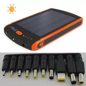 Solar Power Bank 23000mAh Portable Power Bank Charger for Laptops PC Cell Phones - Picture 1 of 11