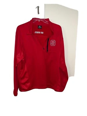 NC State Colosseum Athletics Mens Fleece Long Sleeve Red 2XL Zippered Jacket - Изображение 1 из 4