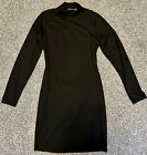 i saw it first Open Back Black Bodycon Dress Size 16 Cd/tv Interest